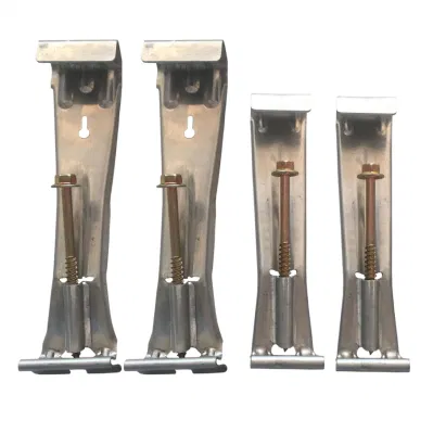 5'' 6'' Aluminium Rain Hidden K Style Dachrinnenaufhänger mit Schraube für Dachrinnenzubehör